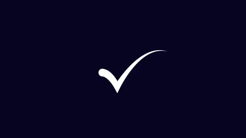 Simple Checkmark Circle Icon Design Stock Footage 331897926