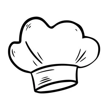 Simple chef's hat icon for logos, websites and apps Simple icon of the chef ' Stock Illustration