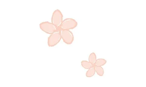 Simple cherry blossom vector icon Stock Illustration