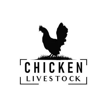 Simple chicken mascot logo perfect for food and restaurant branding Stock Illustration