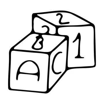 Simple children's icon Illustrazione stock