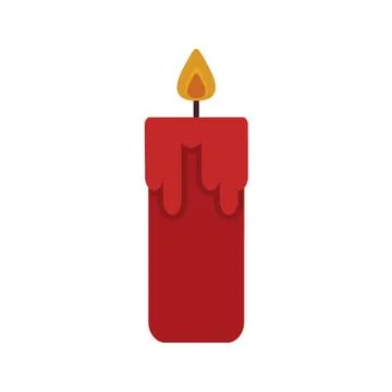 Simple Chinese Candle Light Vector Illustration Graphic 库存插图