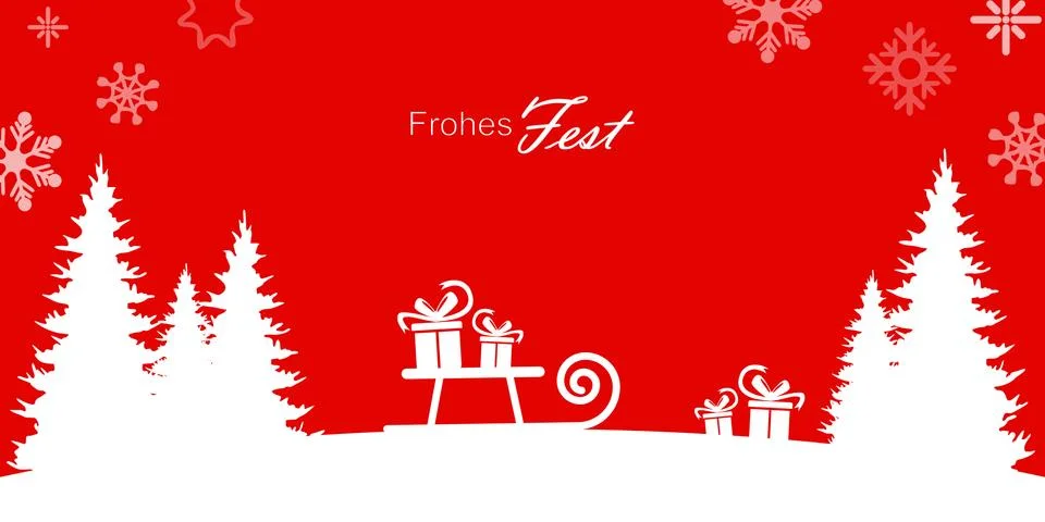 Simple christmas background with typical elements Stock Illustration