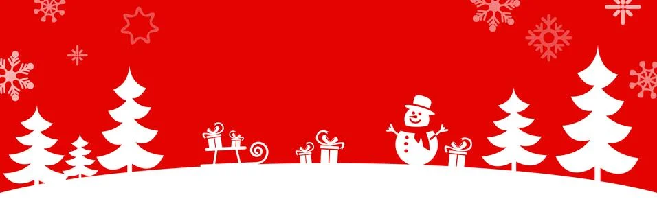Simple christmas background with typical elements Stock Illustration
