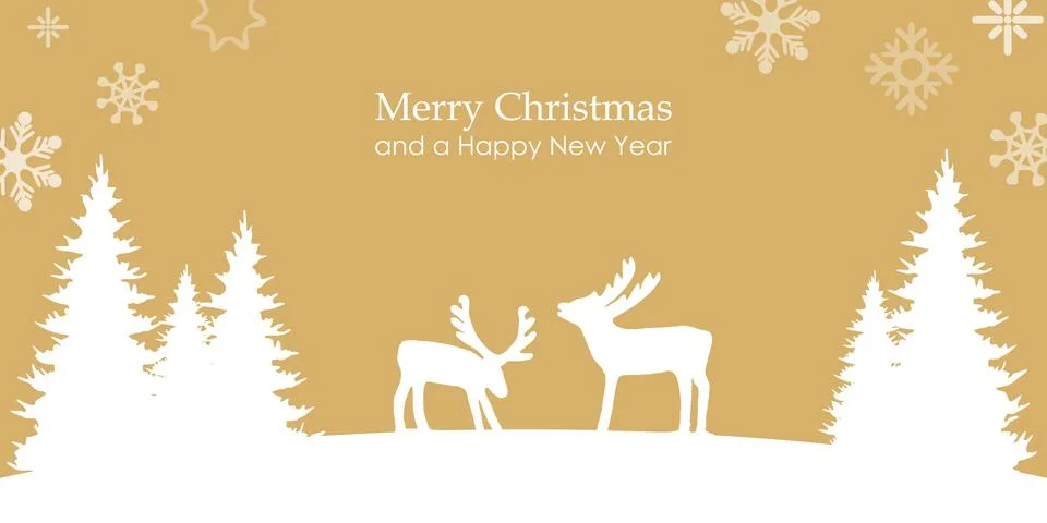 Simple christmas background with typical elements Stock Illustration