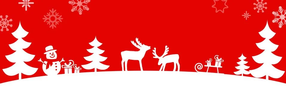 Simple christmas background with typical elements Stock Illustration