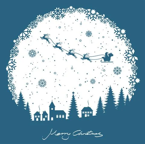 Simple christmas background with typical elements Illustrazione stock