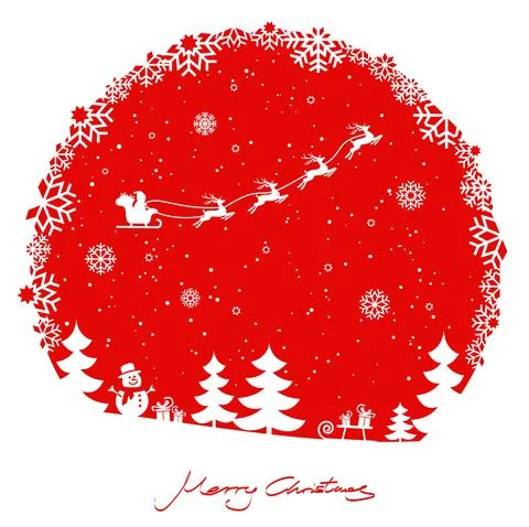 Simple christmas background with typical elements Stockillustratie