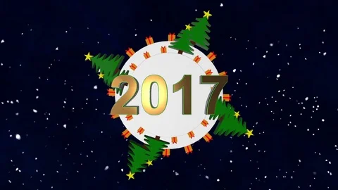 Simple Christmas Card Stock Footage 69991464