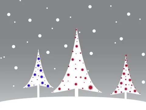 Simple christmas card Stock Illustration