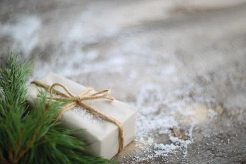 Simple Christmas gift Foto stock