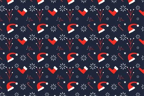Simple Christmas pattern design for book covers, wallpapers, and backgrounds. Stock Illustration