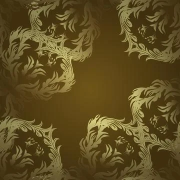 Simple Christmas seamless pattern with geometric motifs. Elements with yellow, n Stock Illustration