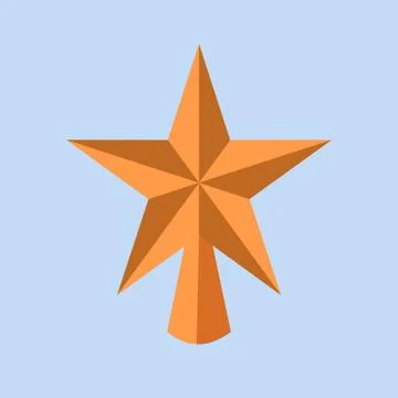 Simple Christmas Star Decoration Vector Illustration Illustrazione stock