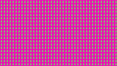 Simple Christmas Tree Seamless Patterns. Green Tree Isolated on a Pink Backgr Stock Illustration