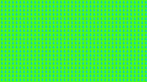 Simple Christmas Tree Seamless Patterns. Blue Tree Isolated on a Green Backgr Stock Illustration