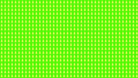 Simple Christmas Tree Seamless Patterns. Yellow Tree Isolated on a Green Back Stock Illustration