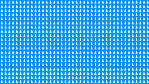 Simple Christmas Tree Seamless Patterns. White Tree Isolated on a Blue Backgr Stock Illustration