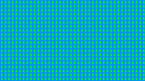 Simple Christmas Tree Seamless Patterns. Green Tree Isolated on a Blue Backgr Stock Illustration