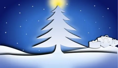 Simple Christmass background Stock Illustration