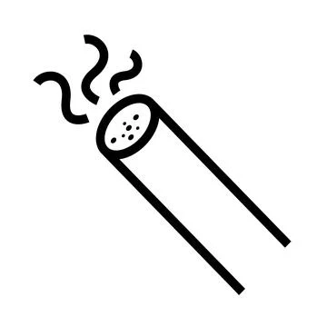 Simple Cigarette Icon sign design Stock Illustration