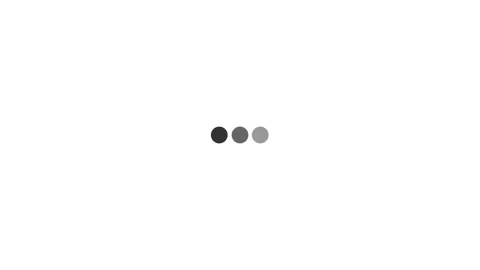 Simple circle bigger and fade for loading animation, looping 3 dots. Stock Footage 337699946