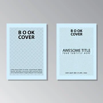 SIMPLE CIRCLE BLUE BOOK COVER 스톡 일러스트