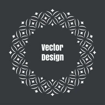 Simple circle frame Illustration