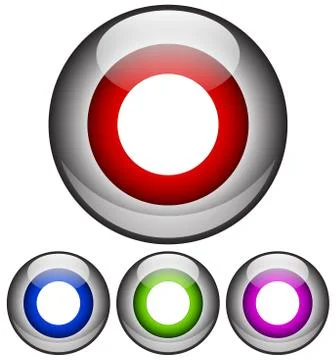 Simple circle icon Illustrazione stock