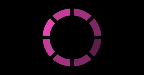 Simple Circle Loading loop animation on the black background. 4K resolution Stock Footage 269454785