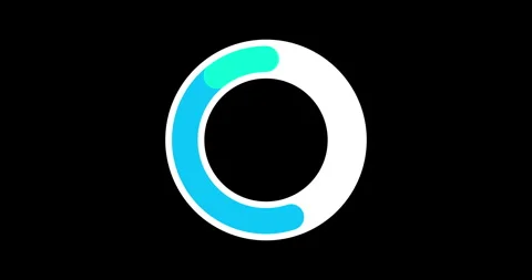 Simple Circle Loading loop animation on the black background. 4K resolution Stock Footage 273413487