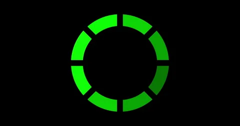 Simple Circle Loading loop animation on the black background. 4K resolution Stock Footage 280213658