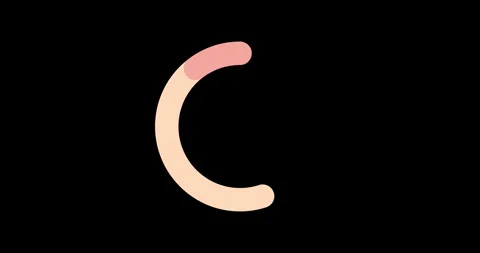 Simple Circle Loading loop animation on the black background. 4K resolution Stock-Footage 301921921