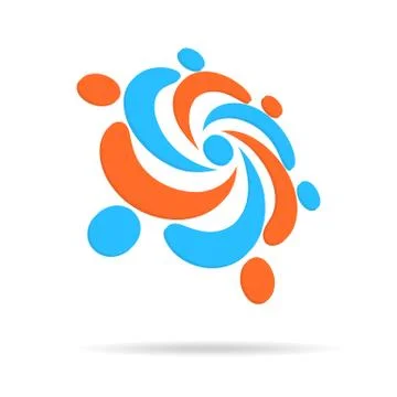 Simple circle logo element Stock Illustration