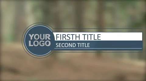 Simple circle lower thirds Stock After Effects