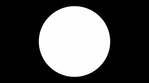 Simple Circle transition and reverse playback animation Stock Footage 321608086