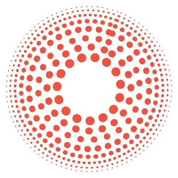 Simple circular circle layers design Stock Illustration