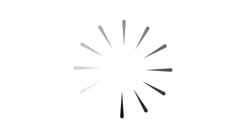 Simple circular loading spinner animation on white background Stock Footage 331526689