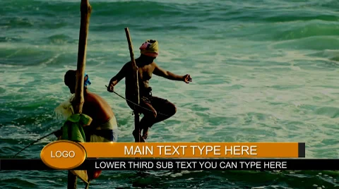 Simple Circular Lower Third After Effects stock