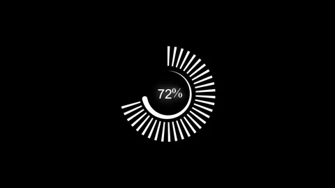 Simple circular progress indicator waiting loading bar animation Vídeos de archivo 329117689