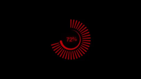 Simple circular progress indicator waiting loading bar animation Stock Footage 329117690