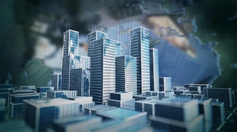 Simple city animation. Stock Footage 66295662
