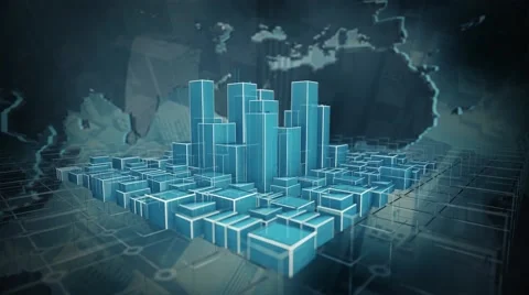 Simple city animation. 스톡 동영상 66295666