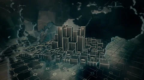 Simple city animation. 스톡 동영상 66295668