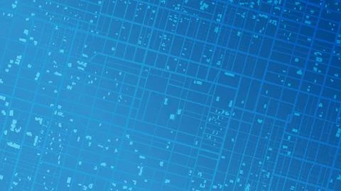 Simple city plan with grid and buildings. Abstract city map urban streets and Stock Illustration