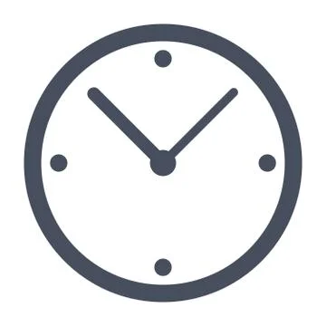 Simple classic clock Stock Illustration