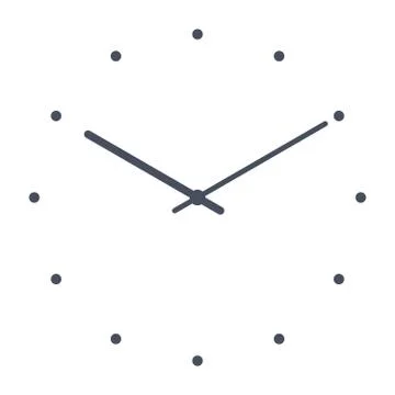 Simple classic clock Stock Illustration