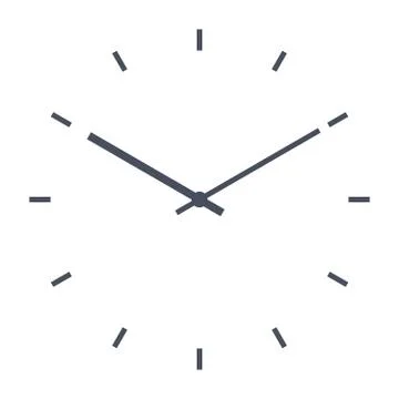 Simple classic clock Stock Illustration