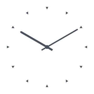 Simple classic clock Stock Illustration