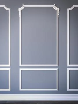 Simple classic style interior.  3d rendering イラスト素材